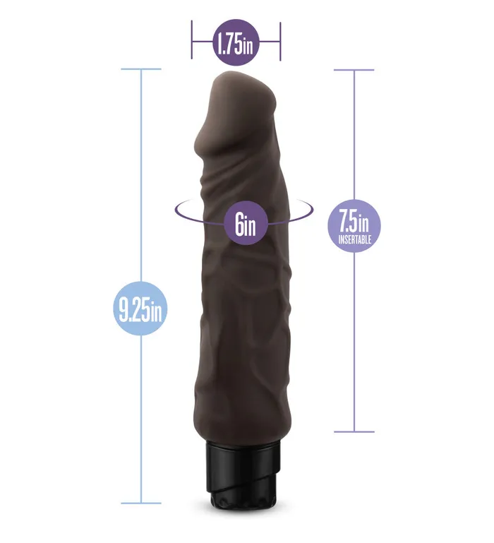 Dildos Blush Au Naturel By Blush Home Wrecker Realistic Brown 925Inch Long Vibrating Dildo