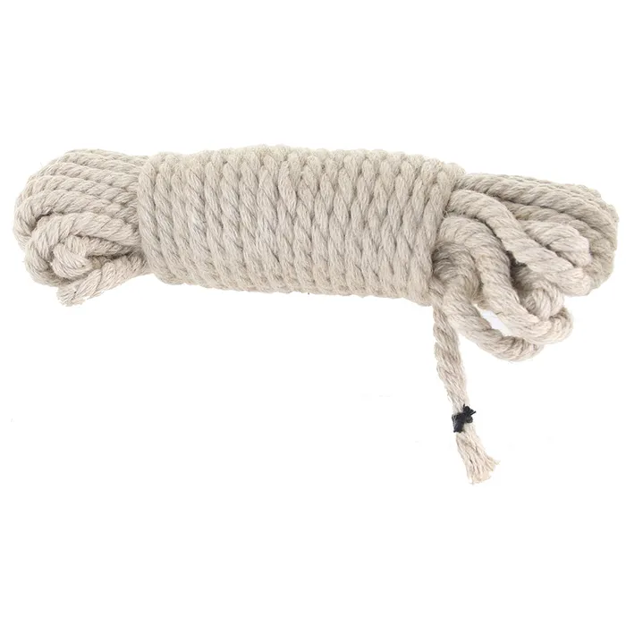 Doc Johnson Female Sex Toys Merci Bind Tie Hemp 30ft Bondage Rope in Natural