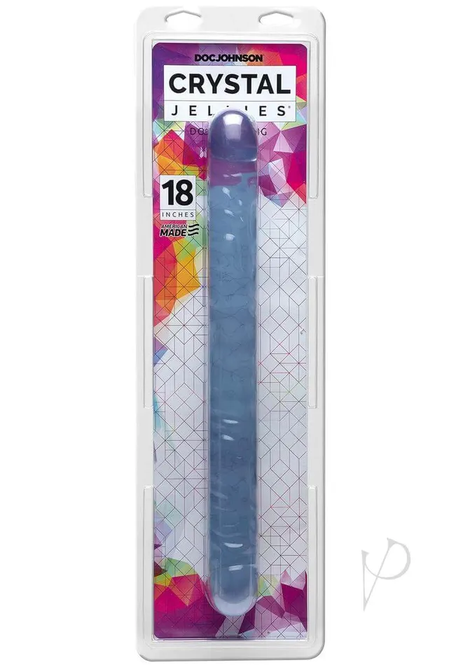 Double the Pleasure with Doc Johnsons 18 Crystal Jellies Double Dong Clear Doc Johnson Enterprises Dildos Double the Pleasure with Doc Johnsons 18 Crystal Jellies Double Dong Clear Doc Johnson Enterprises Dildos
