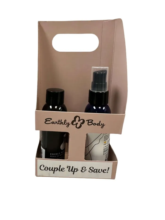 Earthly Body Vibrators Hemp Seed By Night Better Together CBD Waterslide Strawberry Holiday Caddy 2 oz Earthly Body Vibrators Hemp Seed By Night Better Together CBD Waterslide Strawberry Holiday Caddy 2 oz