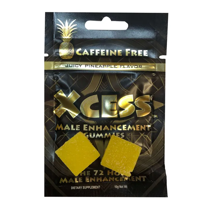 Enhancers Assorted Pill Vendors Xcess Gummy Cube 2 Pack Juicy Pineapple 24 Count Display
