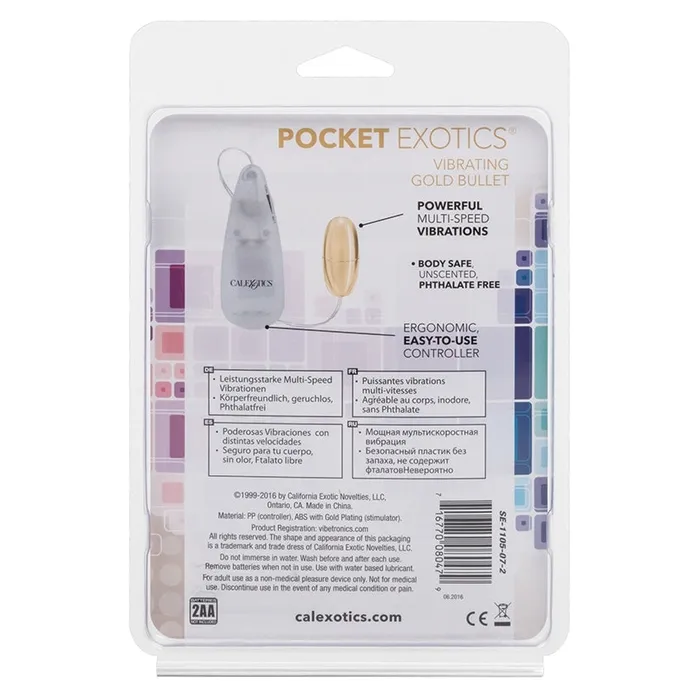 Female Sex Toys CAL EXOTICS Pocket Exotics Passion BulletGold