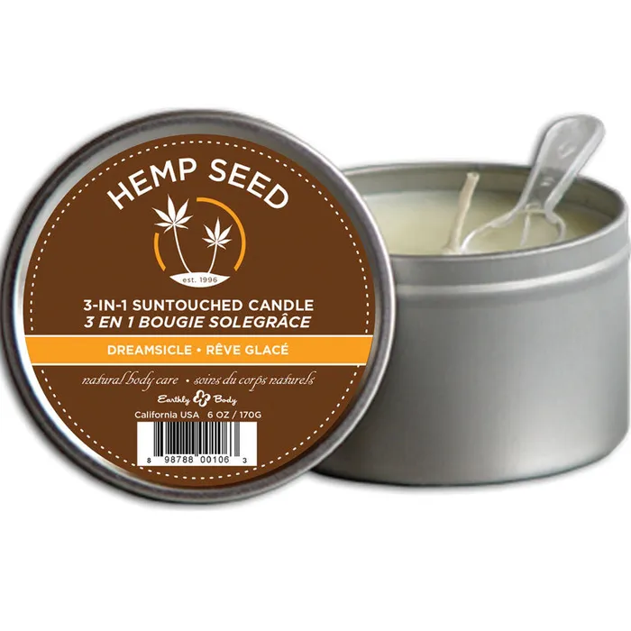 Female Sex Toys EARTHLY BODY Earthly Body 3in1 Massage CandleDreamsicle 6oz Female Sex Toys EARTHLY BODY Earthly Body 3in1 Massage CandleDreamsicle 6oz