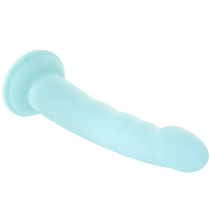 Female Sex Toys Pipedream Dillio Platinum Slim Seven Dildo in Teal