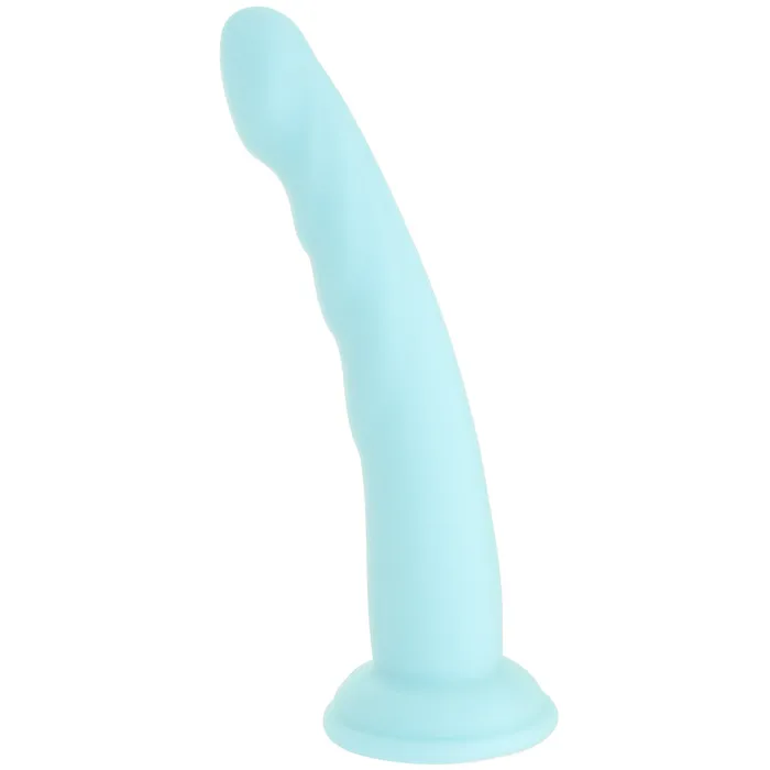 Female Sex Toys Pipedream Dillio Platinum Slim Seven Dildo in Teal