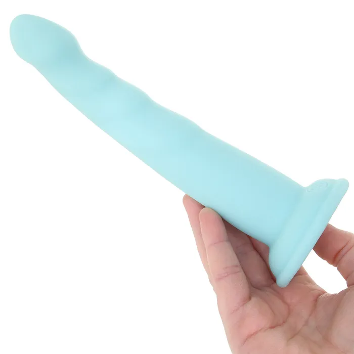 Female Sex Toys Pipedream Dillio Platinum Slim Seven Dildo in Teal