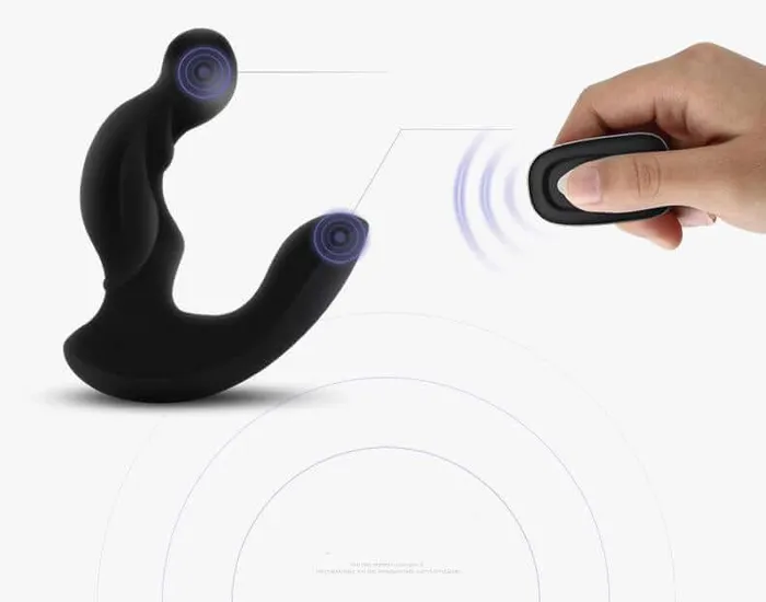 FunMates Anal FunMates Nero Premium Silicone Remote Control Wireless Prostate Massager for Men