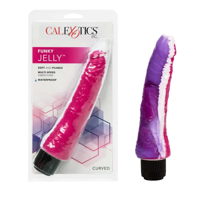 Funky Jelly Vibe 75 Inches PinkPurple MultiSpeed Realistic Vibrator California Exotic Novelties Vibrators Funky Jelly Vibe 75 Inches PinkPurple MultiSpeed Realistic Vibrator California Exotic Novelties Vibrators