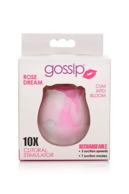 Gossip Rose 10X Silicone Clit Suction Stimulator Swirl Vibrator Ultimate Clitoral Pleasure CURVE NOVELTIES Female Sex Toys
