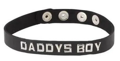 Handcuffs Restraints Spartacus Spartacus Leathers Bondage Gear Daddys Boy Collar with Adjustable Snaps