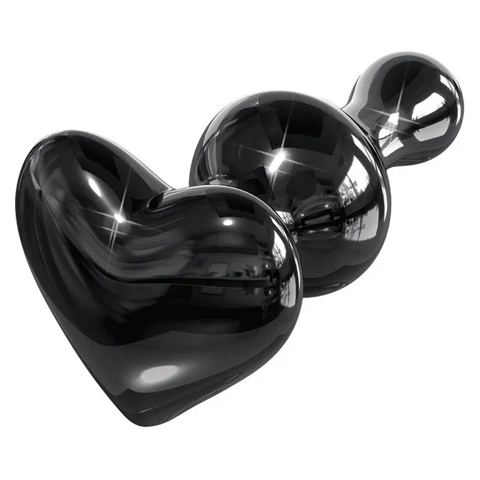Icicles No74 Heart Shaped PlugBlack PIPEDREAM Anal