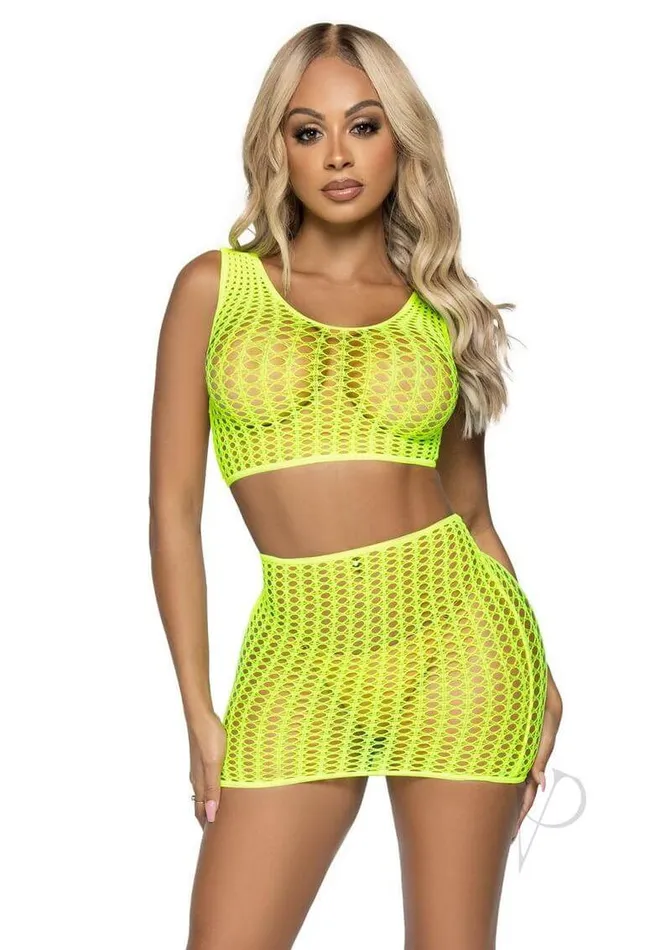 Leg Avenue Inc Anal Leg Avenue Weekend Getaway Crop Top Set Neon Yellow Crochet Net Lingerie CoverUp Leg Avenue Inc Anal Leg Avenue Weekend Getaway Crop Top Set Neon Yellow Crochet Net Lingerie CoverUp