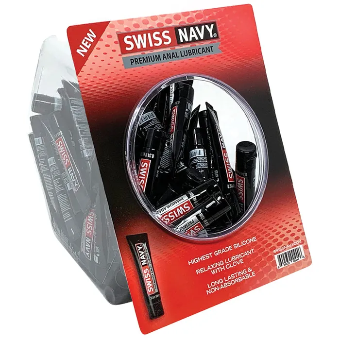 MD Science Lab Anal Swiss Navy Silicone Based Anal Lubricant 10ml Display of 100 MD Science Lab Anal Swiss Navy Silicone Based Anal Lubricant 10ml Display of 100