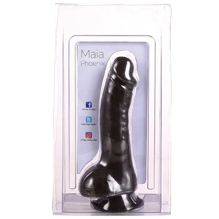 MAIA TOYS Maia Phoenix Realistic Silicone DongChocolate 8 Dildos