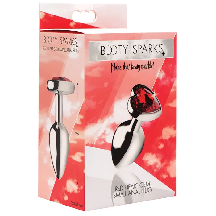 Male Sex Toys Booty Sparks Red Heart Gem Anal PlugSmall XR Brands