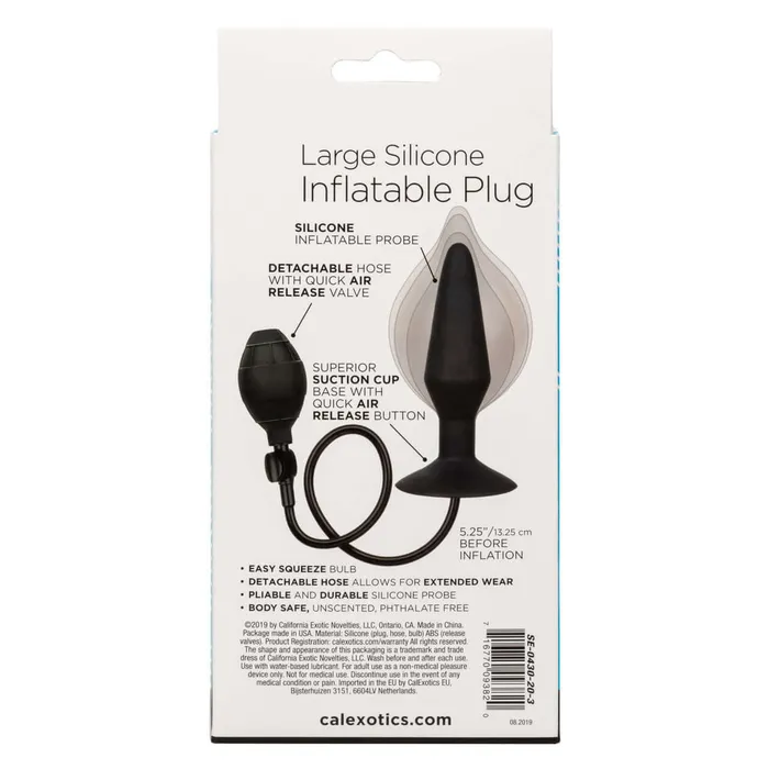 Male Sex Toys Cal Exotics Large Silicone Inflatable Plug California Exotic Novelties