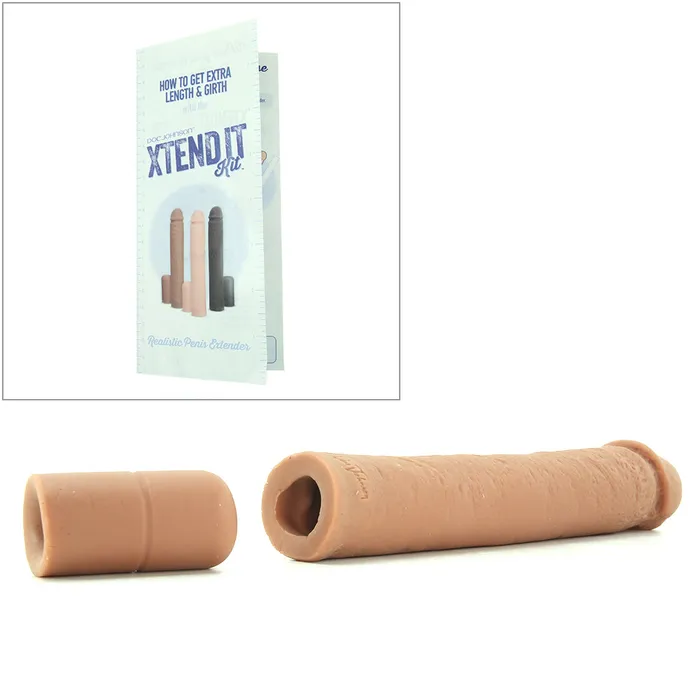 Male Sex Toys Doc Johnson XTend It Kit Realistic Penis Extender in Brown Male Sex Toys Doc Johnson XTend It Kit Realistic Penis Extender in Brown