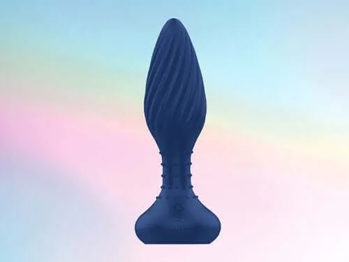 Male Sex Toys MaxRim Control Rimming Plug Textured Vibrating Rimming Plug with Remote Control ID Lube