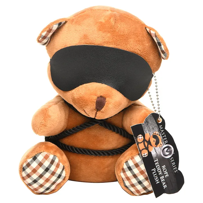 Male Sex Toys XR Brands Master Series Rope Teddy Bear Plush