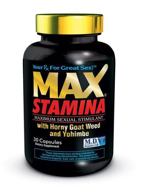 MD Science Max Stamina 30 Count Pills Bottle Unleash Maximum Sexual Performance Vibrators MD Science Max Stamina 30 Count Pills Bottle Unleash Maximum Sexual Performance Vibrators