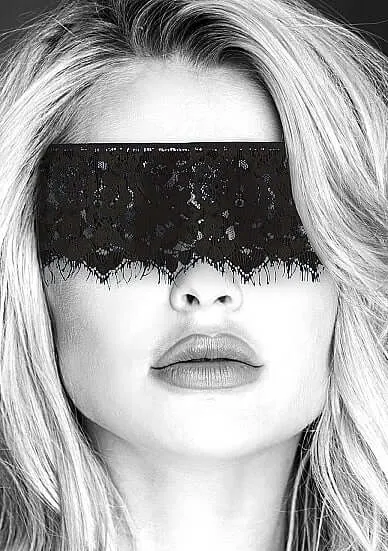 Ouch Lace Mask with Elastic Straps One Size Black Blindfold by Shots Toys SHOTS AMERICA Couples Ouch Lace Mask with Elastic Straps One Size Black Blindfold by Shots Toys SHOTS AMERICA Couples