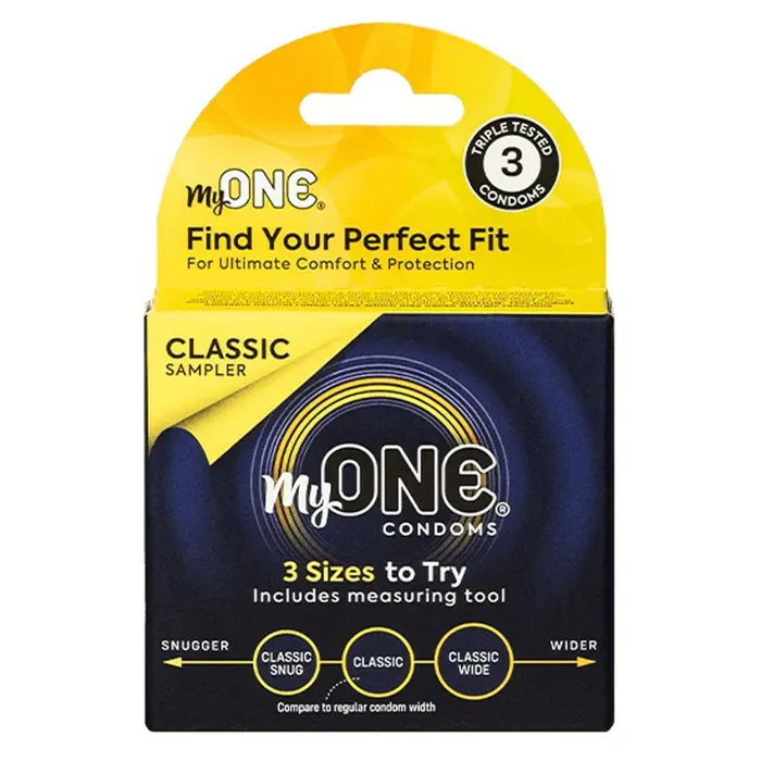 Paradise Products MyOne Classic Sampler Latex Condoms 3 Count Find Your Perfect Fit Anal Paradise Products MyOne Classic Sampler Latex Condoms 3 Count Find Your Perfect Fit Anal