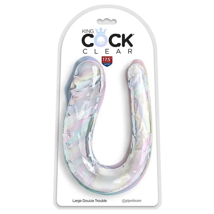 PIPEDREAM Dildos King Cock Clear Double TroubleLarge