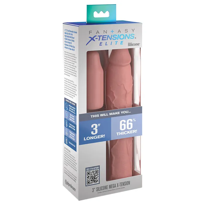 PIPEDREAM Male Sex Toys Fantasy XTensions Elite 9 Sleeve wit