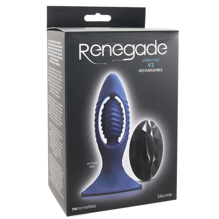 Renegade V2 Remote Anal Plug in Blue ns novelties Anal Renegade V2 Remote Anal Plug in Blue ns novelties Anal