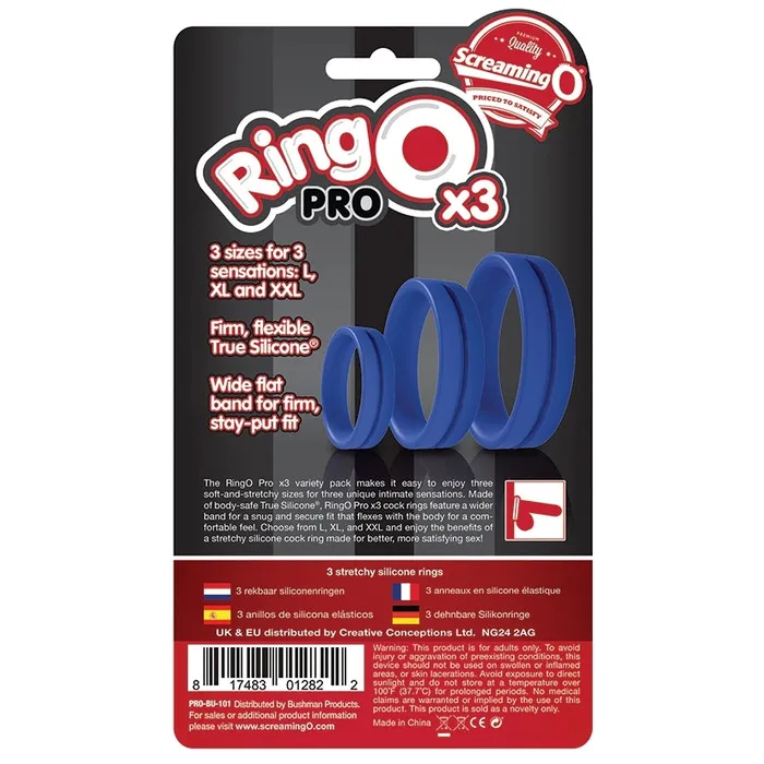 Screaming O RingO Pro x3Blue SCREAMING O Vibrators