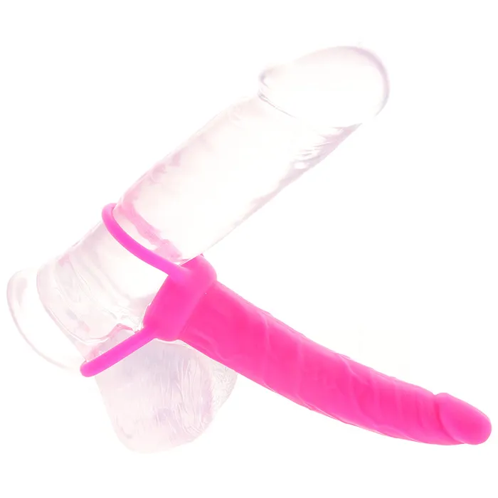 Silicone Love Rider Dual Penetrator in Pink CalExotics Dildos Silicone Love Rider Dual Penetrator in Pink CalExotics Dildos