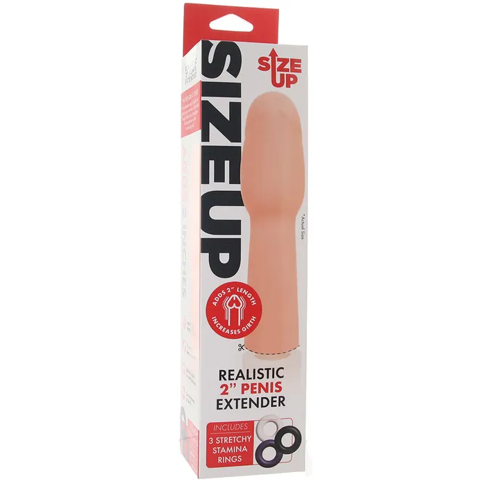 Size Up 2 Inch Realistic Extender in Light XGen Anal