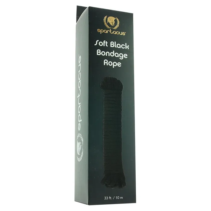 Soft Bondage Rope 33ft10m in Black Spartacus Anal Soft Bondage Rope 33ft10m in Black Spartacus Anal
