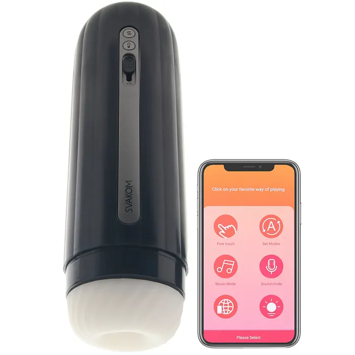 Svakom Male Sex Toys Hannes Neo Interactive Throbbing Masturbator