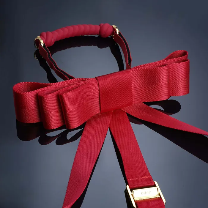 UPKO UPKO Bowknot Hogtie Portable Bondage Gear Red Restraints