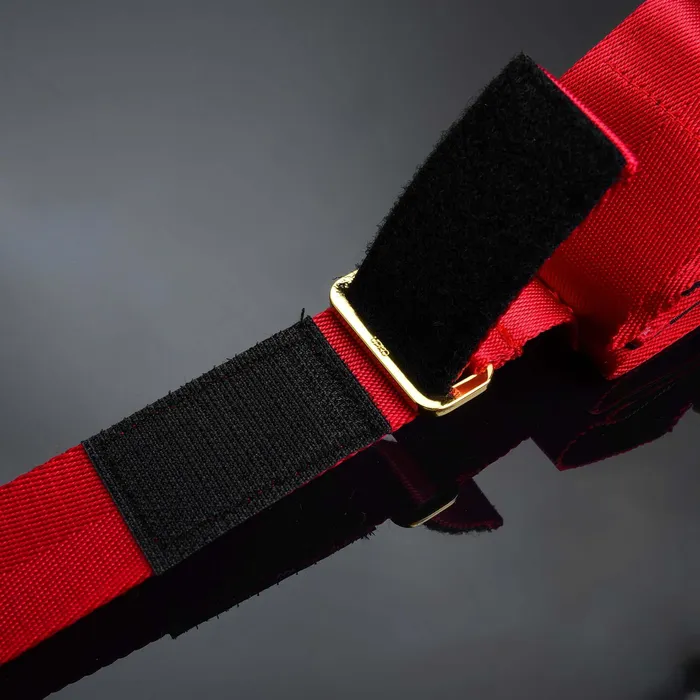 UPKO UPKO Bowknot Hogtie Portable Bondage Gear Red Restraints