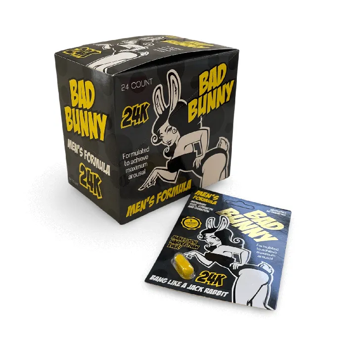Vibrators Assorted Pill Vendors Bad Bunny Male Enhancement 24 pc Display Vibrators Assorted Pill Vendors Bad Bunny Male Enhancement 24 pc Display