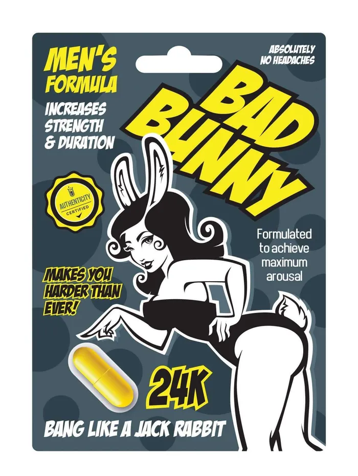Vibrators Assorted Pill Vendors Bad Bunny Male Enhancement 24 pc Display