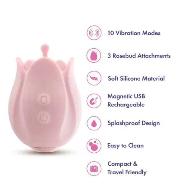 Vibrators Blush Novelties PLAY WITH ME ROMANTIC ROSE PINK