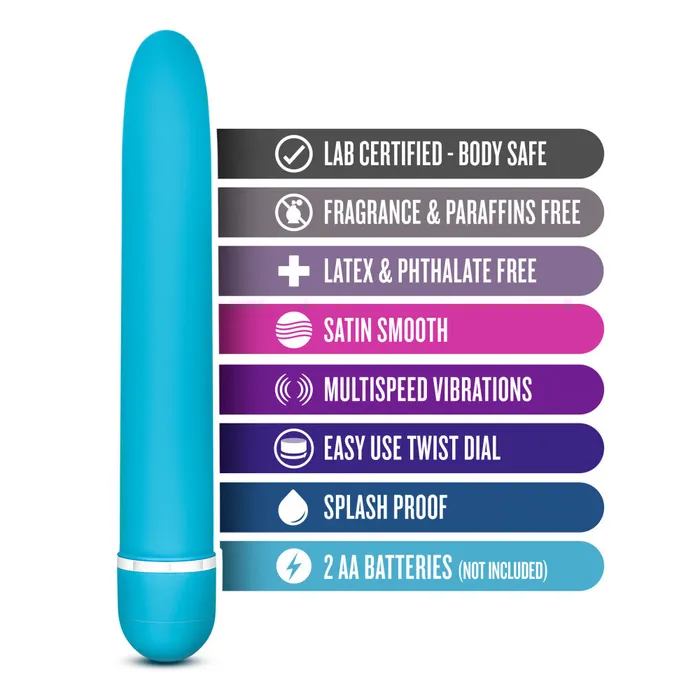 Vibrators Blush Ros By Blush Luxuriate Blue 7Inch Vibrator
