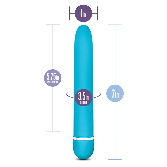 Vibrators Blush Ros By Blush Luxuriate Blue 7Inch Vibrator