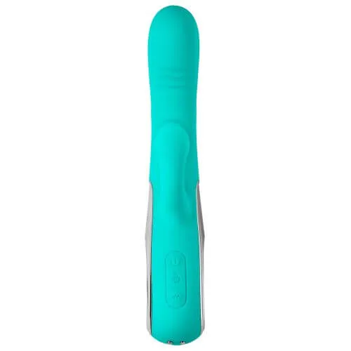 Vibrators CLOUD 9 PRO SENSUAL AIR TOUCH VI COME HITHER RABBIT TEAL Cloud 9 Novelties