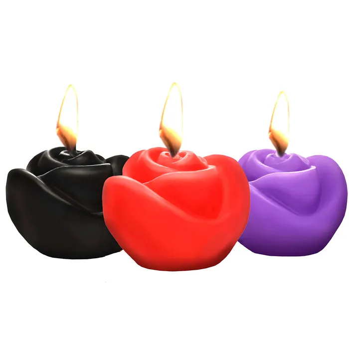 XR Brands Male Sex Toys Master Series Fire Garden Drip Candle Trio