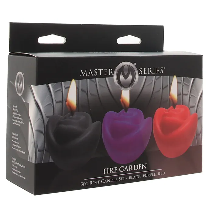 XR Brands Male Sex Toys Master Series Fire Garden Drip Candle Trio