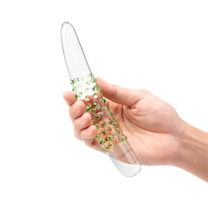 675 Green Double Ended Nubby Dildo Gls Female Sex Toys