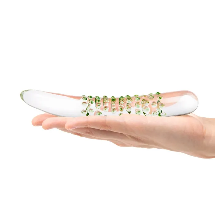 675 Green Double Ended Nubby Dildo Gls Female Sex Toys