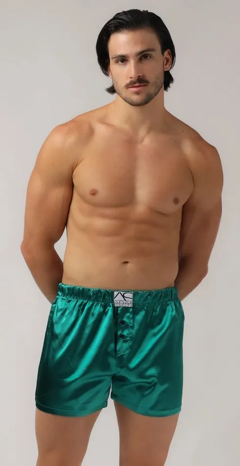 Adam Smith Female Sex Toys What a Sweetheart Silky Pouch Boxers in Green