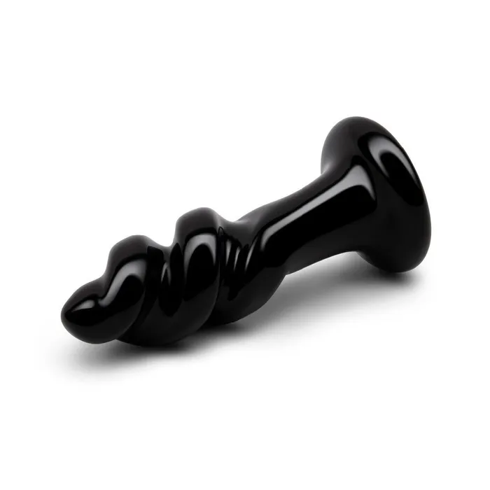Anal 4 Black Swirly Butt Plug Gls