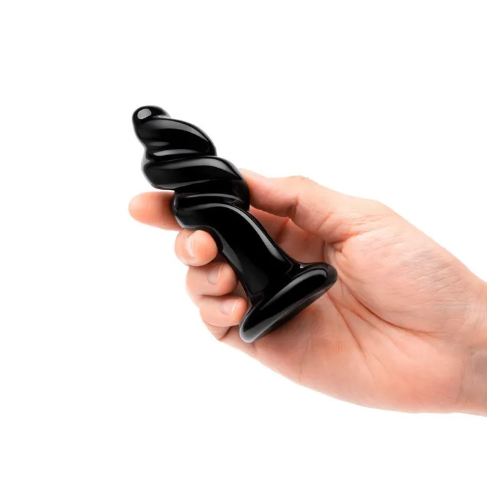 Anal 4 Black Swirly Butt Plug Gls