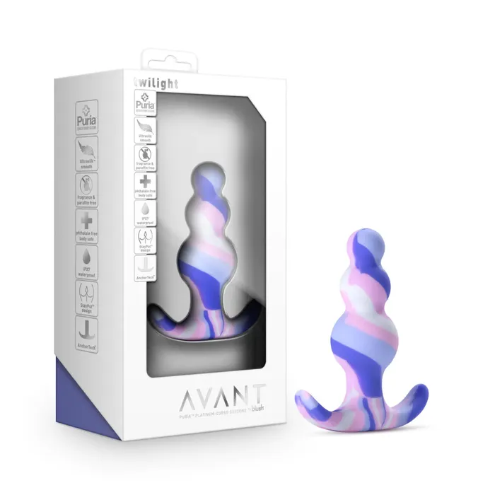 Anal BLUSH Blush Twilight Artisan 3 Inch Tapered Butt Plug with Pleasure Curves Anal BLUSH Blush Twilight Artisan 3 Inch Tapered Butt Plug with Pleasure Curves